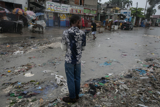 October 4th, 2016 Hurricane Mathew makes landfall in Portau Prince Haitif